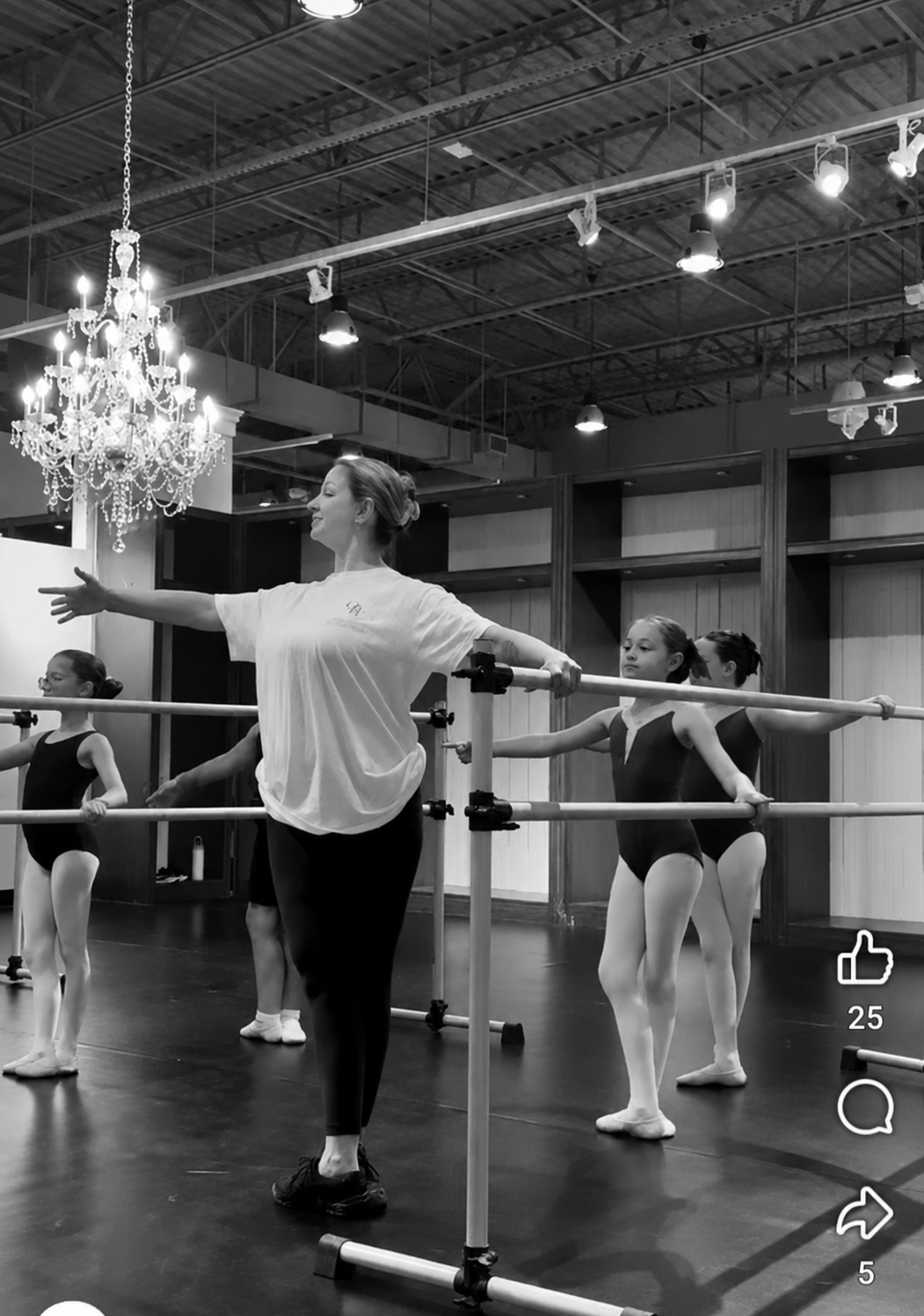 Dancer with ribbon